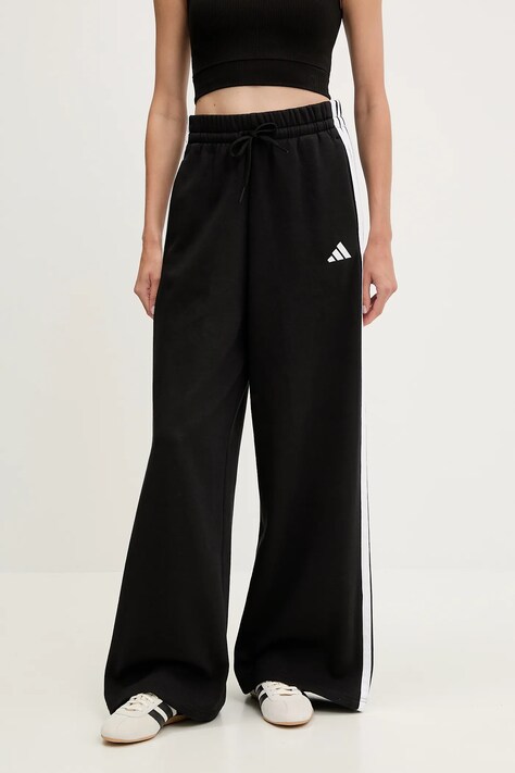 adidas pantaloni de trening 3-Stripes culoarea negru, cu imprimeu, KB5323