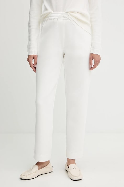MM pantaloni de trening FURIO culoarea alb, uni, 2526786087600