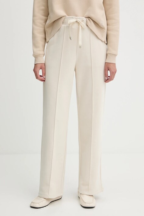 Tepláky Weekend Max Mara FOLK dámské, béžová barva, 2525786011600