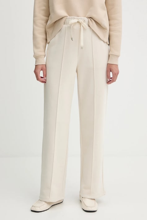 Спортен панталон Weekend Max Mara FOLK в бежово с изчистен дизайн 2525786011600