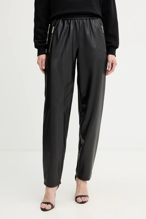 Брюки Armani Exchange цвет чёрный прямые высокая посадка XW000681 AF16106