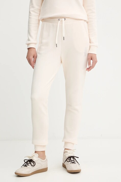 Kalhoty Armani Exchange dámské, béžová barva, XW000750 AF14284