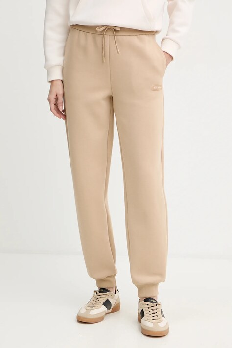 Armani Exchange spodnie dresowe kolor beżowy gładkie XW001287 AF16134