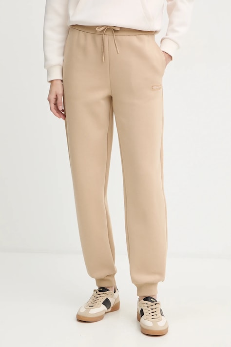 Armani Exchange spodnie dresowe kolor beżowy gładkie XW001287 AF16134