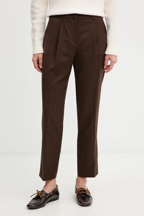 Weekend Max Mara pantaloni in misto lana CALDAIA donna colore marrone  2525136152600