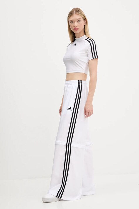 Спортивні штани adidas Originals Oversized Trackpants колір білий з аплікацією KE7571