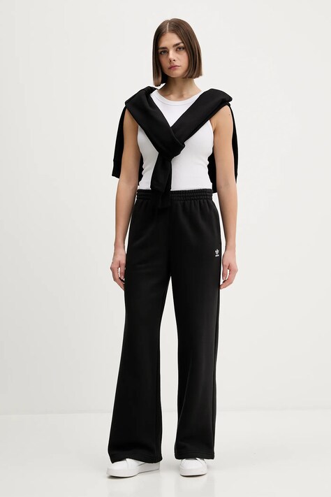 Спортивні штани adidas Originals Essentials Wide Leg Fleece — AW25-SPD0FD, чорний — фото 2