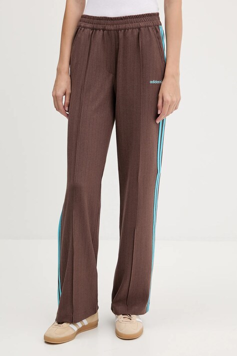 adidas Originals spodnie dresowe Tailored Pants kolor brązowy wzorzyste JX5308