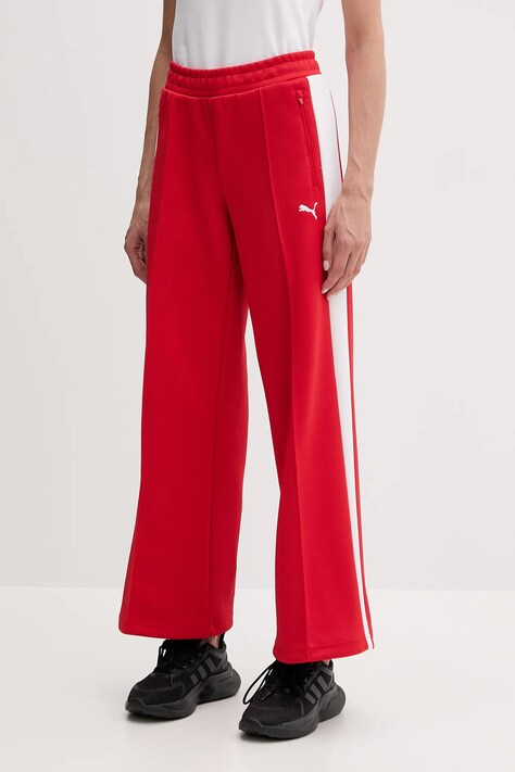Παντελόνι φόρμας Puma χρώμα: κόκκινο, 629803