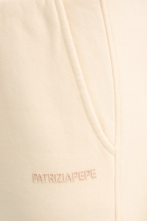 Бавовняні спортивні штани Patrizia Pepe — AW25-SPD0H0, бежевий — фото 4