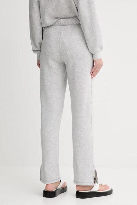 American Vintage pantaloni de trening culoarea gri, melanj, EVO05B
