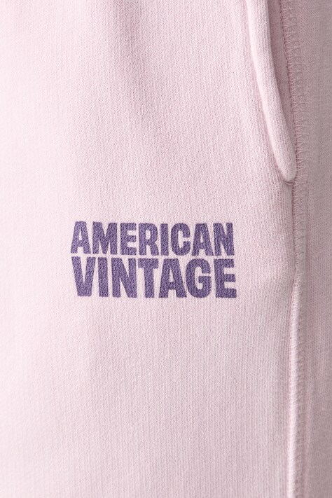 American Vintage спортивні штани жіночі бавовняні — AW25-SPD0HP, рожевий — фото 4