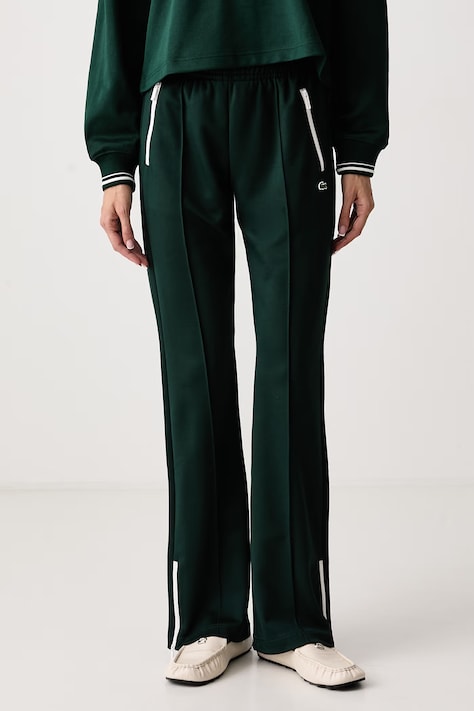 Lacoste Spodnie dresowe damskie zielone regular waist XF5253