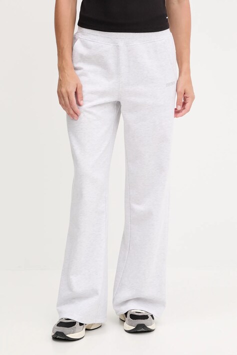 Dkny spodnie dresowe damskie kolor szary melanżowe DP5P3601