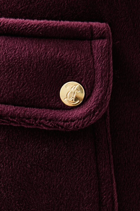 Juicy Couture штани flare жіночі велюрові LAYLA LOW RISE POCKET GOLD — фото 4
