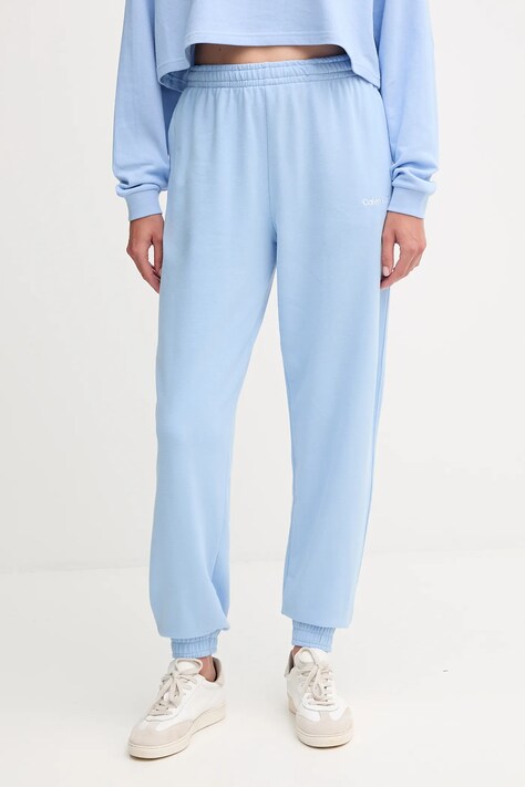 Calvin Klein Underwear spodnie lounge damskie kolor niebieski melanżowe LV00QS7515