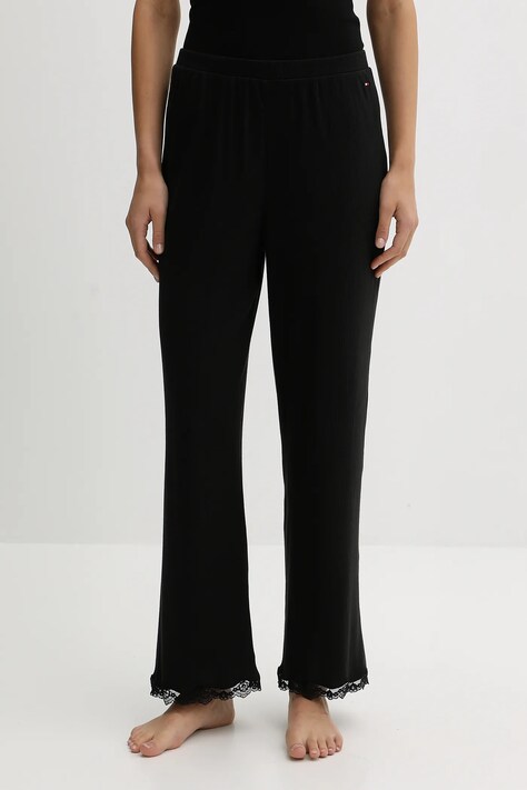 Παντελόνι φόρμας Tommy Hilfiger χρώμα: μαύρο, UW0UW06074