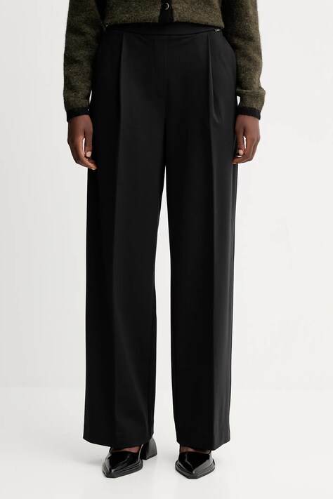 Παντελόνι Calvin Klein χρώμα: μαύρο, LV044D663G