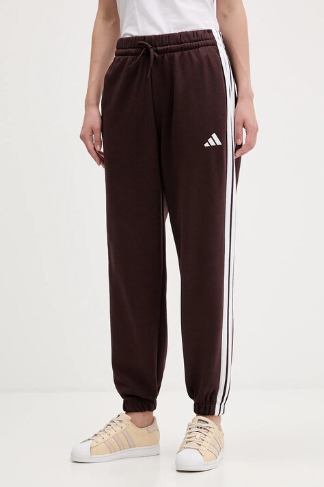 adidas spodnie dresowe Essentials damskie kolor brązowy JY3069