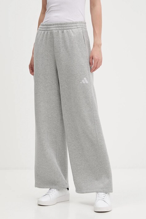 adidas spodnie dresowe All Szn Holiday damskie kolor szary gładkie JV5758