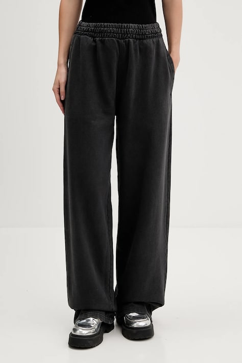Hugo Blue pantaloni de trening din bumbac culoarea gri, uni, 50547956