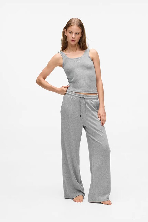 Karl Lagerfeld pantaloni de trening culoarea gri, uni, A4W44018