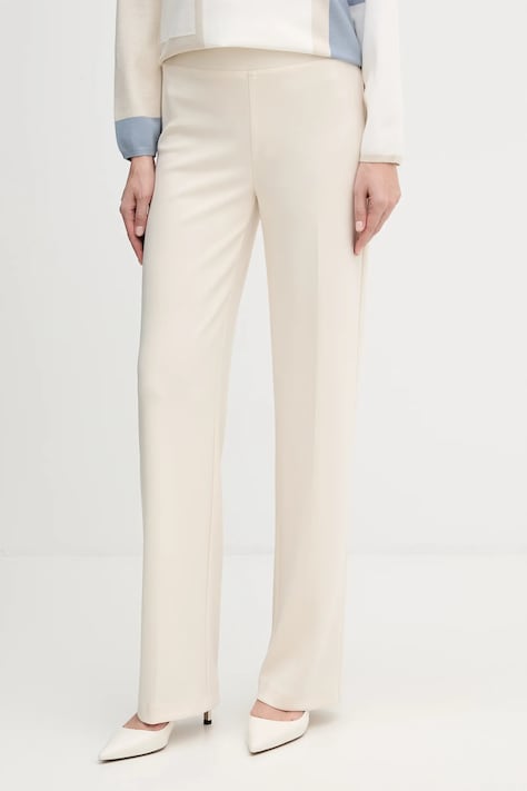 Joseph Ribkoff pantaloni culoarea bej, drept, high waist, 153088F25