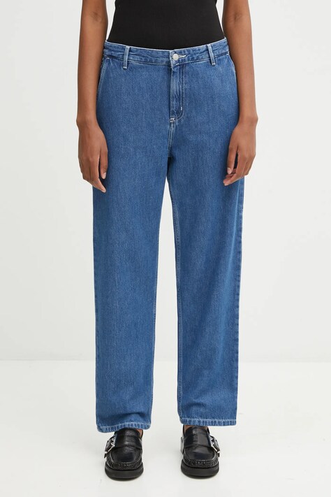 Carhartt WIP jeansy W' Pierce Pant damskie high waist I025268.106
