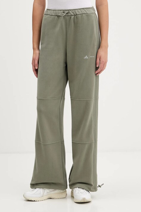 adidas spodnie dresowe bawełniane adidas x Moon Boot damskie kolor zielony gładkie JM1099