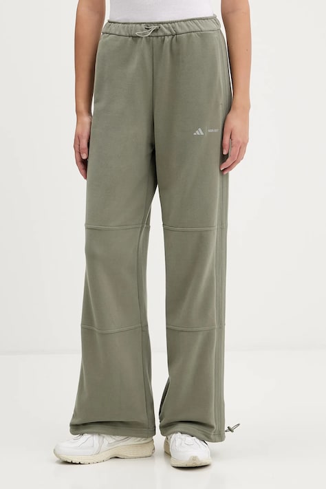 adidas spodnie dresowe bawełniane adidas x Moon Boot damskie kolor zielony gładkie JM1099