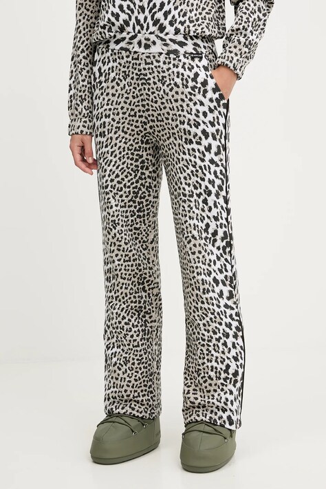 Newland spodnie sportowe LADY LEG PANTS damskie kolor beżowy wzorzyste N46760.193