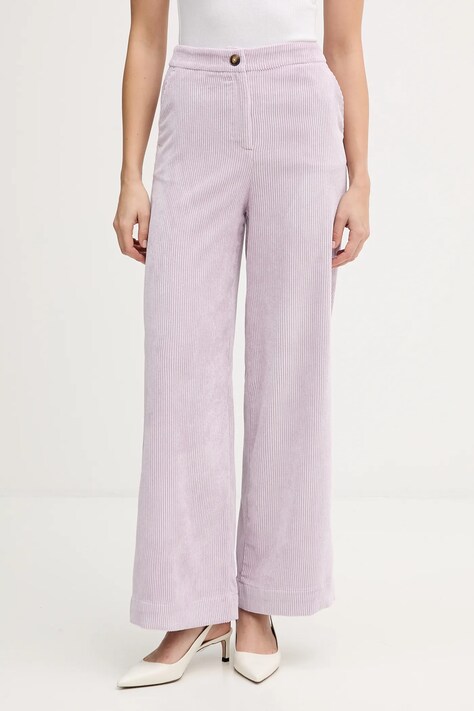 Κοτλέ παντελόνι United Colors of Benetton χρώμα: μοβ, 4Q5GDF0AI