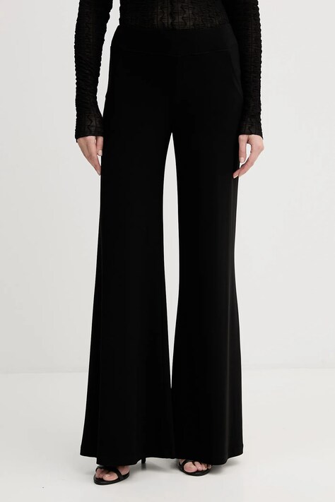 Joseph Ribkoff spodnie damskie kolor czarny szerokie high waist 161096F25