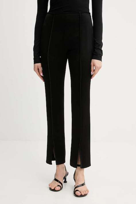 Nanushka spodnie RATANA damskie kolor czarny dopasowane high waist NW25FWPA29199