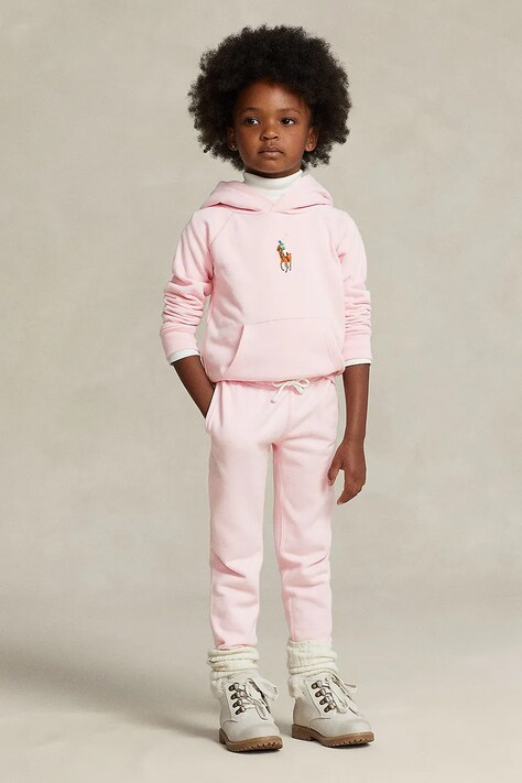 Спортивные штаны Polo Ralph Lauren цвет розовый однотонные 312860018020