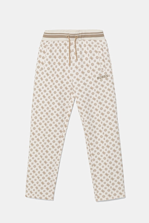 Detské tepláky Guess béžová farba, vzorované, J5YQ34 KB212