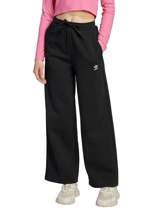 Детские спортивные штаны adidas Originals цвет чёрный однотонные JX2780