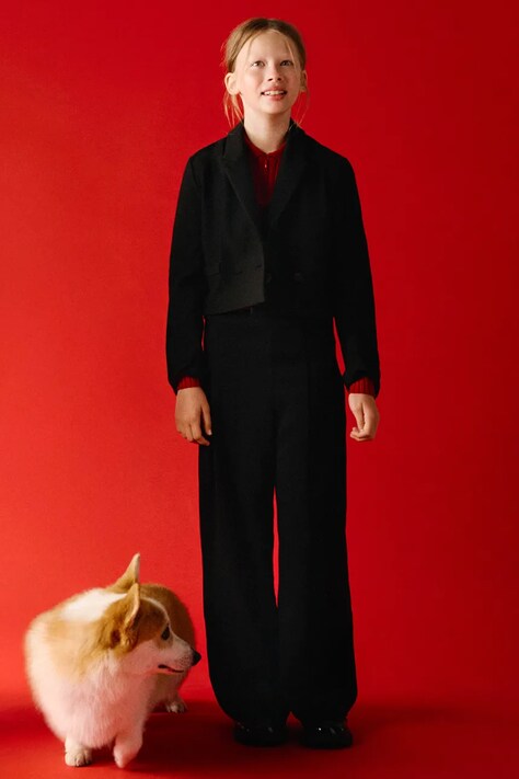 Mayoral spodnie dziecięce kolor czarny 7572