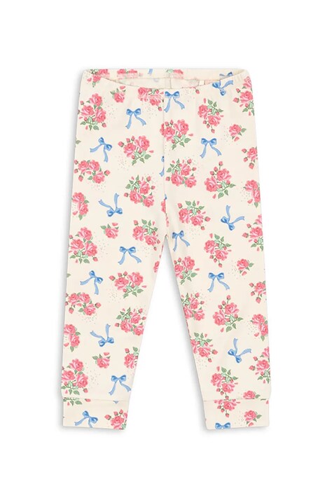 Konges Sløjd spodnie niemowlęce BASIC PANTS GOTS kolor beżowy KS103706