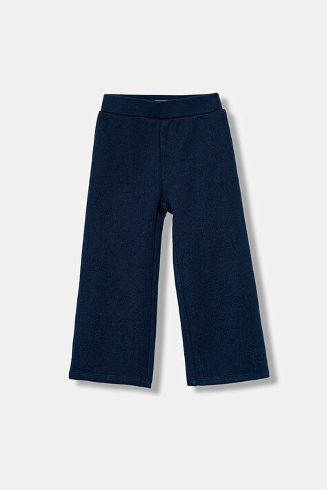 Guess pantaloni copii culoarea bleumarin, cu imprimeu, K5BQ13 K0742