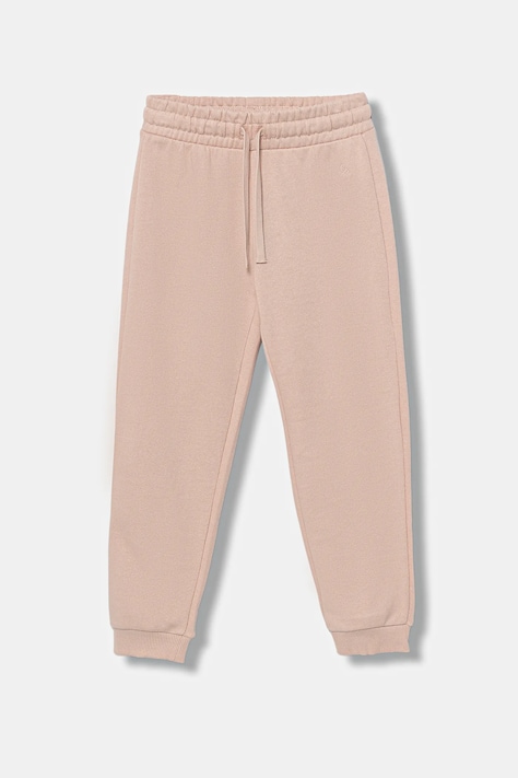 Dětské bavlněné tepláky United Colors of Benetton růžová barva, 3J68CF02H