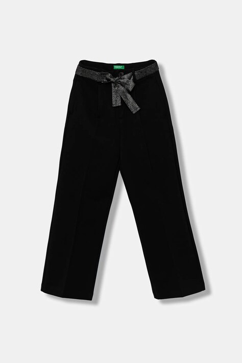 Παιδικό παντελόνι United Colors of Benetton χρώμα: μαύρο, 43ZGCF053