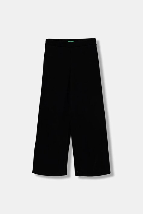 United Colors of Benetton spodnie dresowe dziecięce kolor czarny gładkie 46D6CE04C