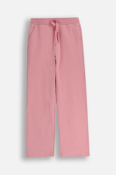 Coccodrillo pantaloni de trening pentru copii culoarea roz, uni, EVERYDAY GIRL A