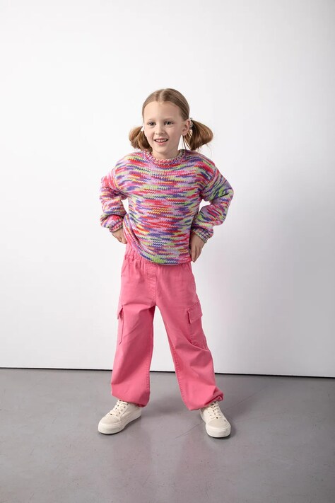 Coccodrillo spodnie dziecięce z bawełną kolor różowy gładkie RAVE GIRL KIDS