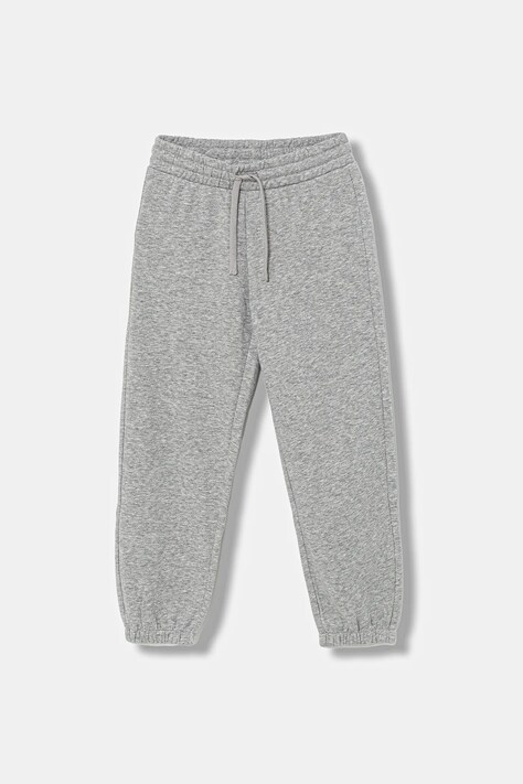 United Colors of Benetton spodnie dresowe dziecięce kolor szary gładkie 39M2CF05I
