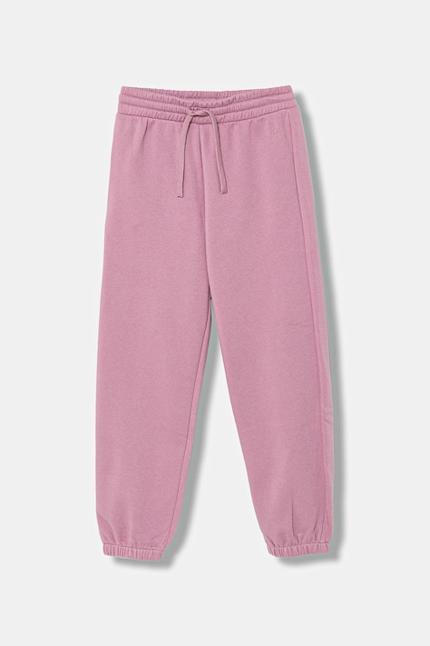 United Colors of Benetton pantaloni de trening pentru copii culoarea roz, uni, 39M2CF05I