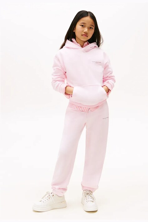 Панталон Tommy Hilfiger в розово с изчистен дизайн KS0KS00596