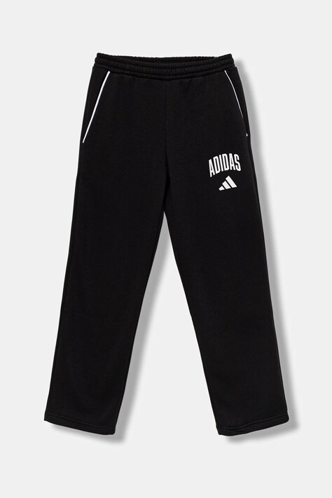 Дитячі спортивні штани adidas колір чорний з принтом JM1538