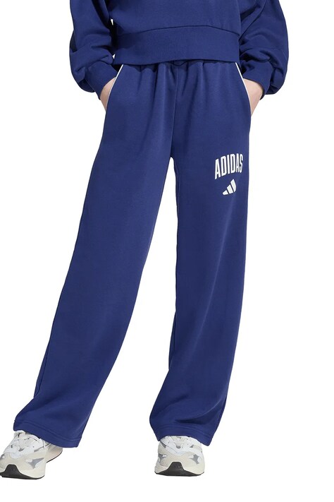 Otroški spodnji del trenirke adidas mornarsko modra barva, JM1539